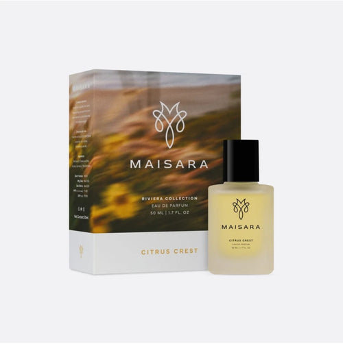 MAISARA Citrus Crest Eau de Parfum packaging with 50 ml bottle